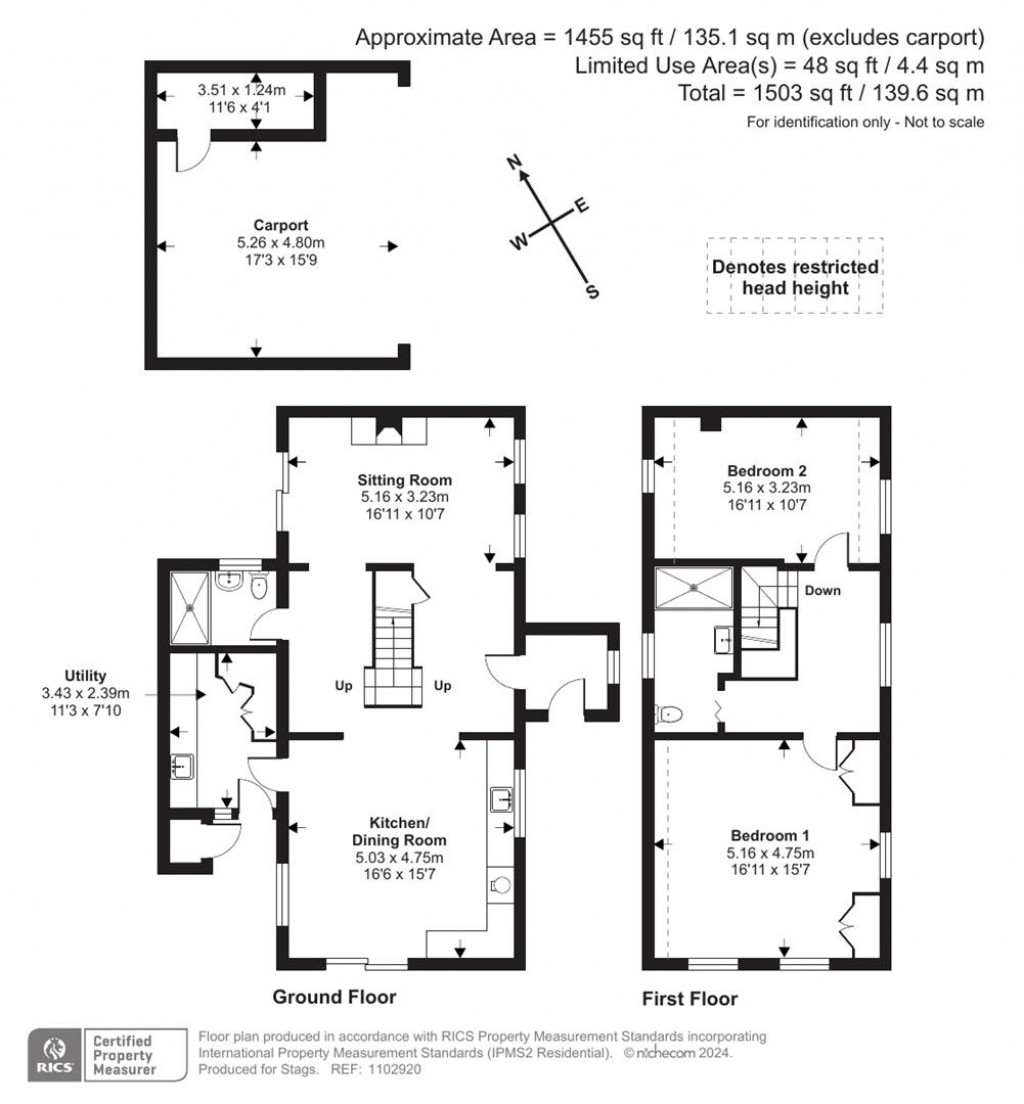 Floorplans For Sellers Wood Hill, Branscombe, Seaton