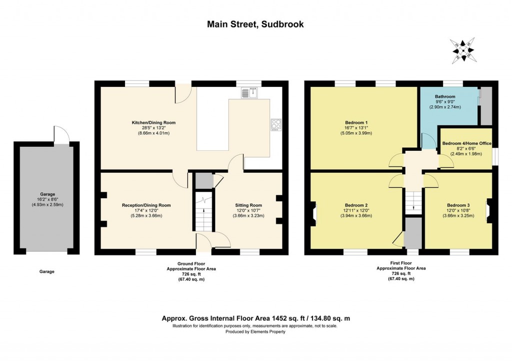 Floorplans For Main Street, Sudbrook, Grantham