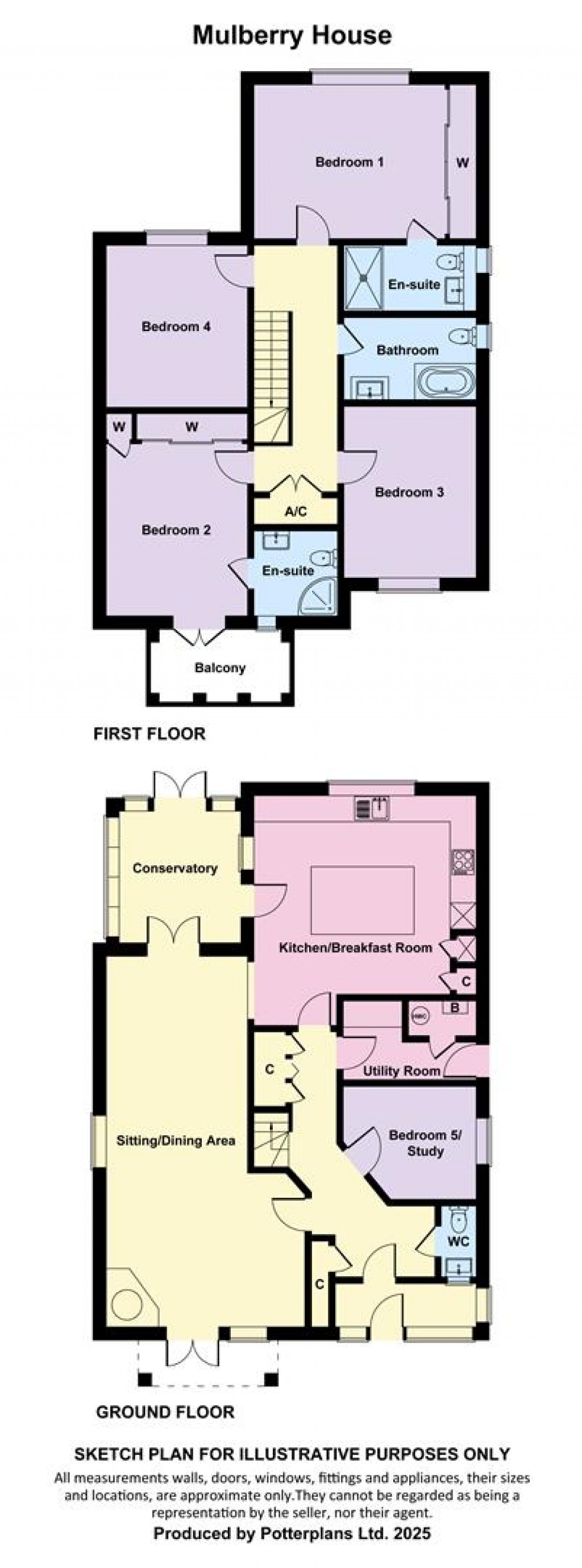 Floorplans For Brook, Isle of Wight