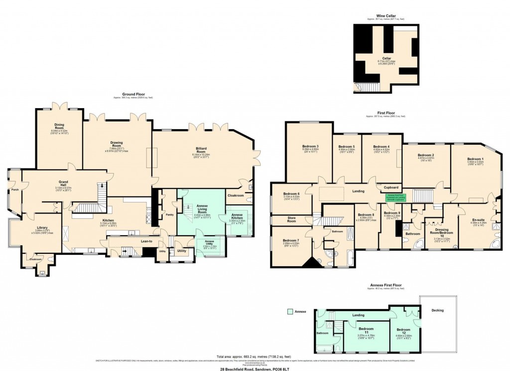 Floorplans For Sandown, Isle of Wight