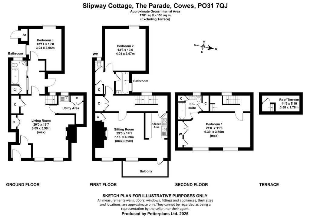 Floorplans For Cowes, Isle of Wight
