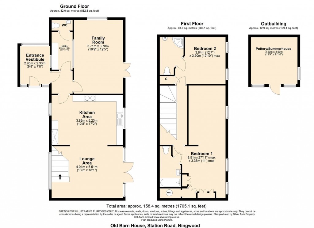 Floorplans For Ningwood, Isle of Wight