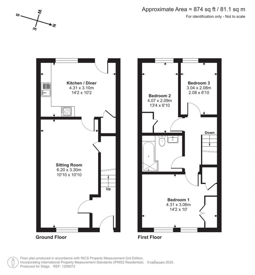 Floorplans For New Walk, Totnes