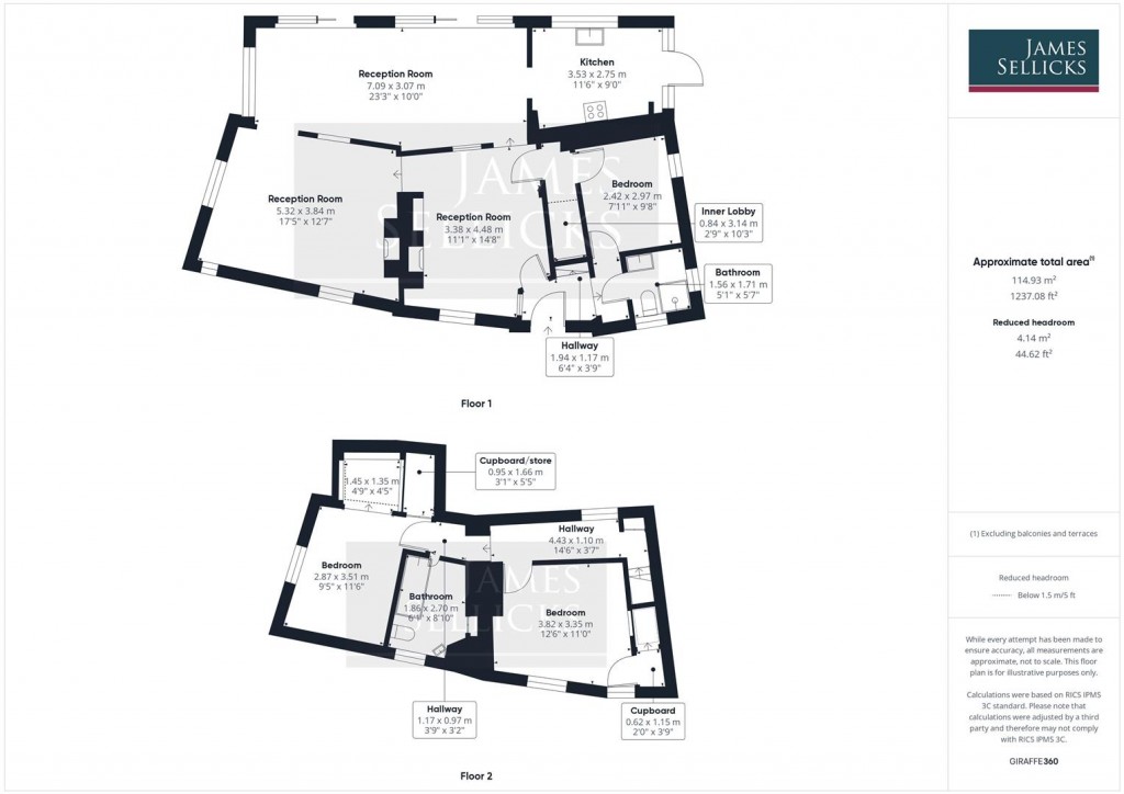 Floorplans For Castle Cottage, Braybrooke, Market Harborough