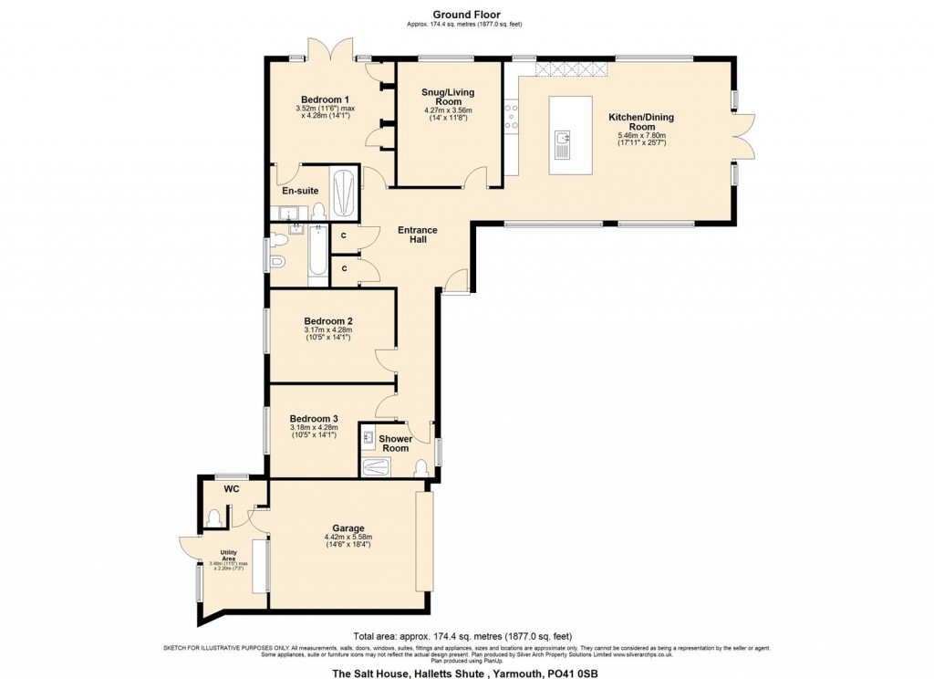 Floorplans For Yarmouth, Isle of Wight