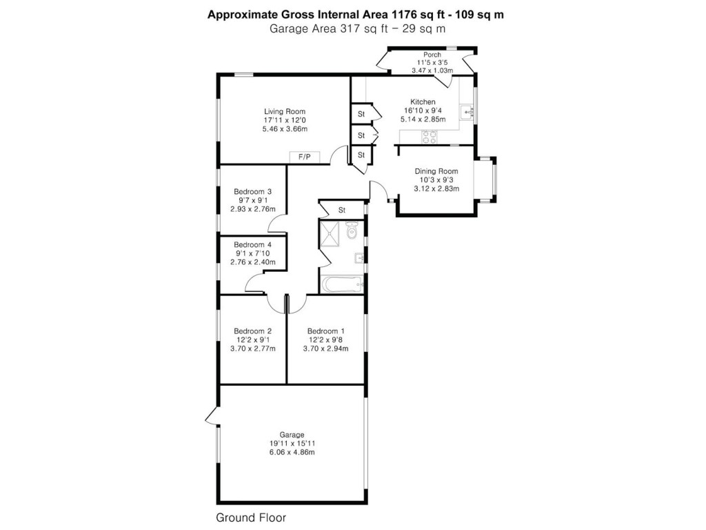 Floorplans For Windmill Lane, Sutton, Ely