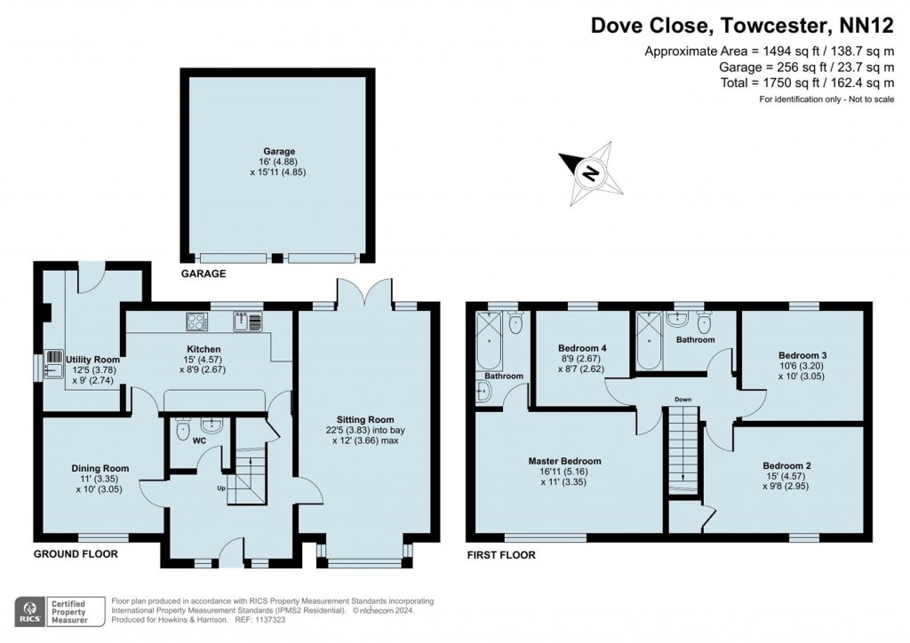 Floorplans For Dove Close, Towcester, NN12