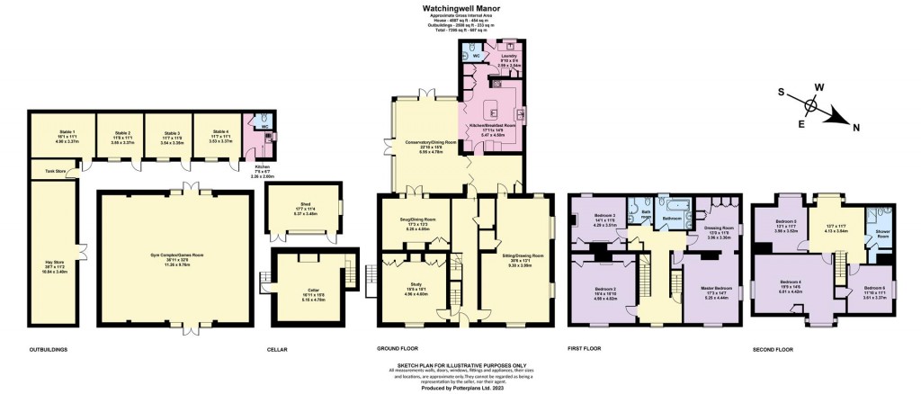 Floorplans For Calbourne, Isle Of Wight