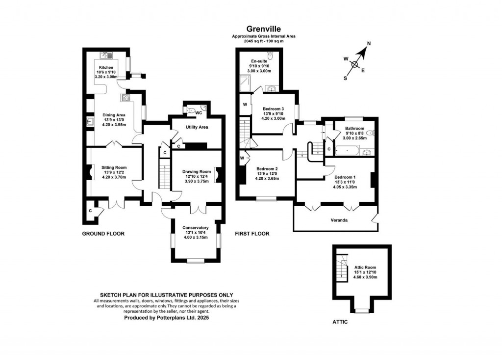 Floorplans For Ventnor, Isle of Wight