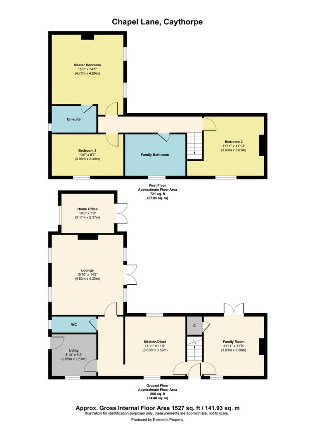 Floorplans For Chapel Lane, Caythorpe