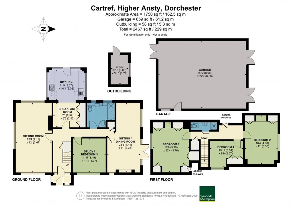 Floorplans For Higher Ansty, Dorchester