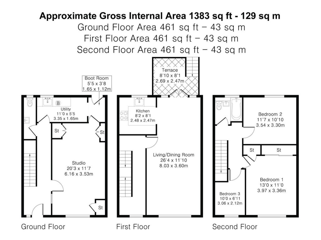 Floorplans For Farmadine Court, Saffron Walden