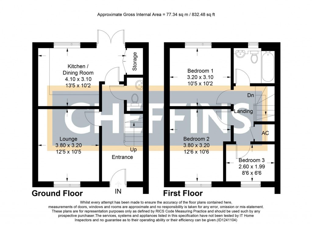 Floorplans For The Covell Corner, The Shade, Soham, Ely