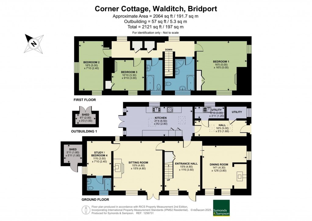 Floorplans For Walditch, Bridport