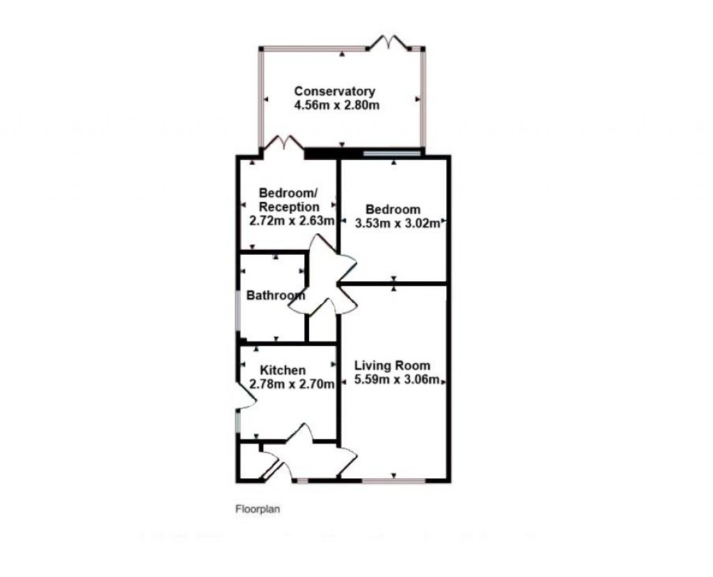 Floorplans For Stuart Way, Bridport, Dorset