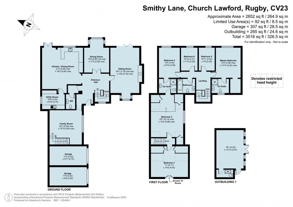 Floorplans For Smithy Lane, Church Lawford, Rugby, CV23
