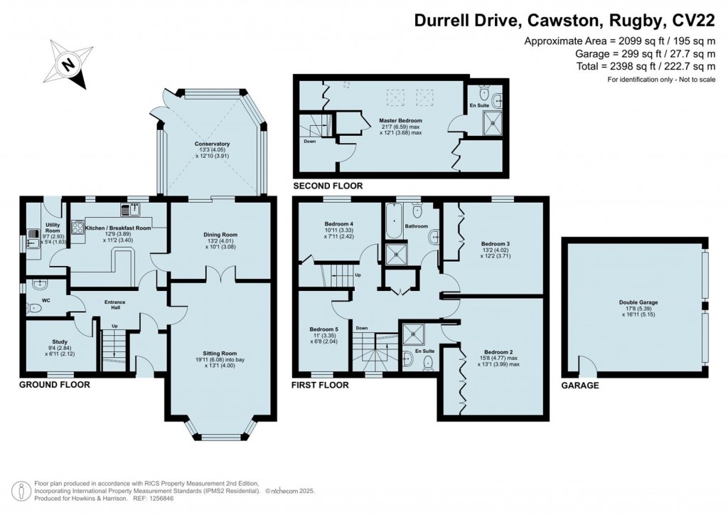 Floorplans For Durrell Drive, Cawston, Rugby, CV22