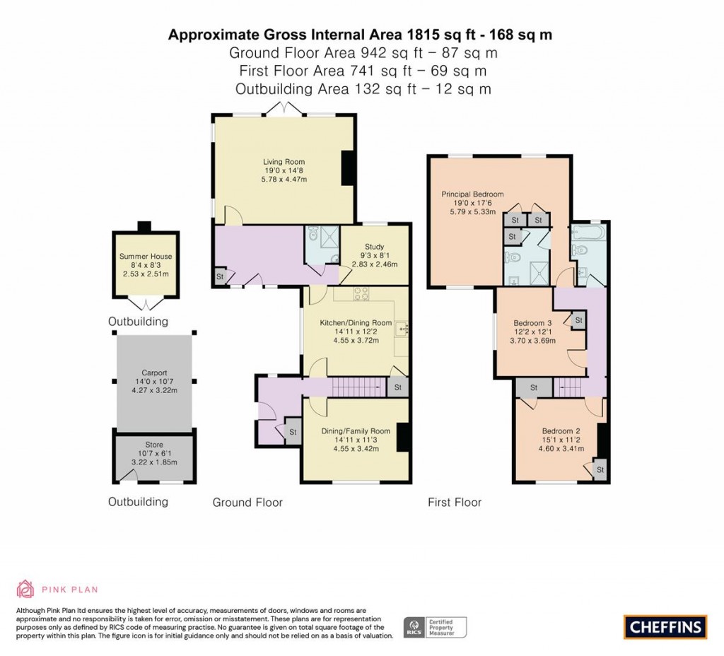 Floorplans For Angle Lane, Shepreth