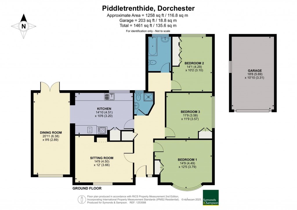 Floorplans For Piddletrenthide, Dorchester, Dorset