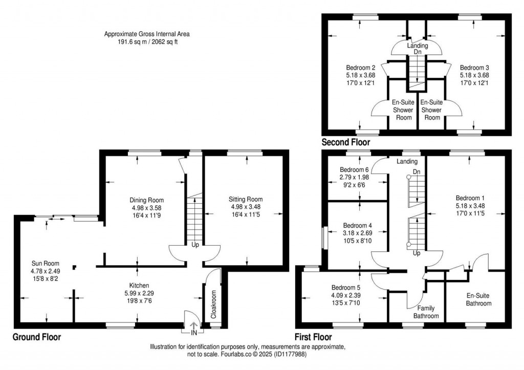 Floorplans For Bridge Lane, Instow, Bideford