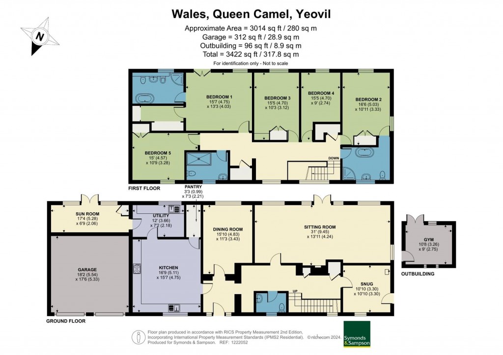 Floorplans For Wales, Queen Camel, Somerset