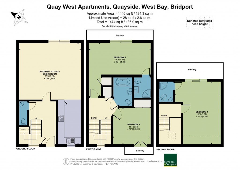Floorplans For Quayside, West Bay, Bridport