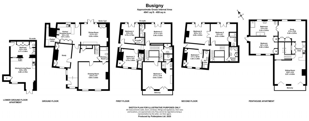 Floorplans For Old Town, Cowes, Isle of Wight
