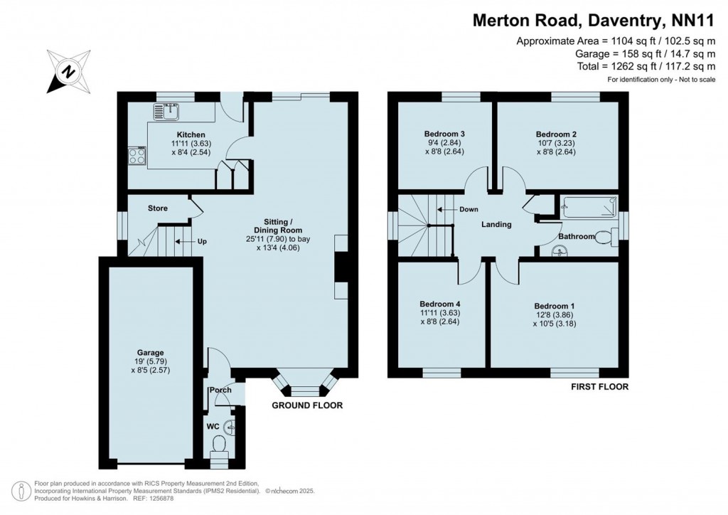 Floorplans For Merton Road, Daventry, NN11