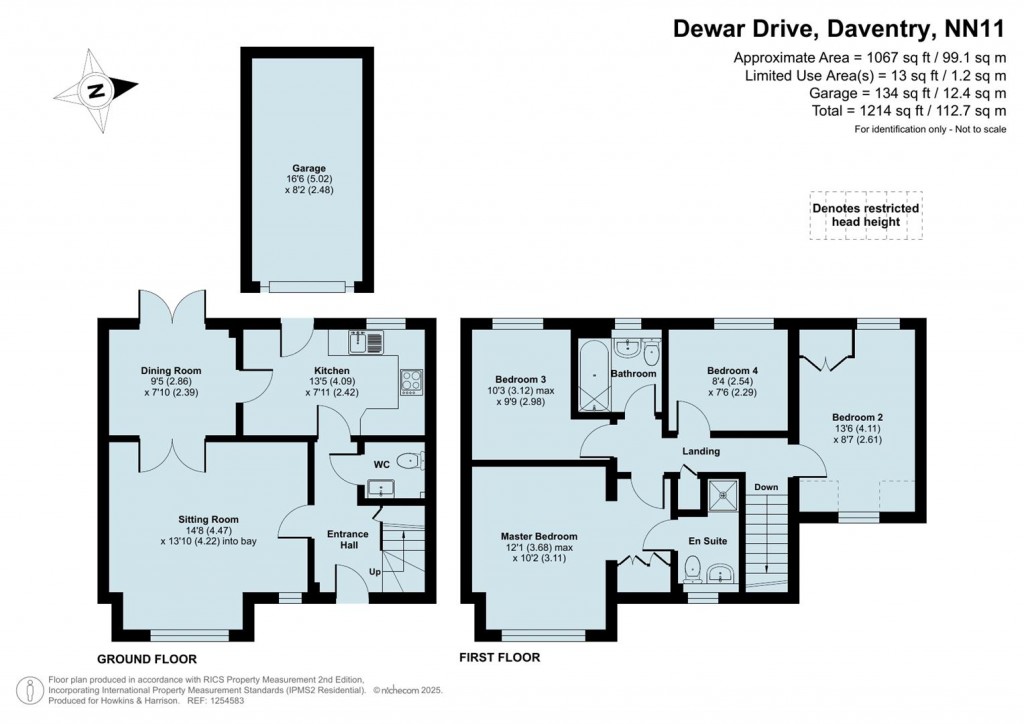 Floorplans For Dewar Drive, Daventry, NN11