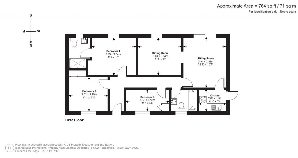 Floorplans For Stile Lane, Lyme Regis