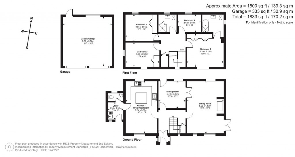 Floorplans For Mill Lane, Chideock, Bridport