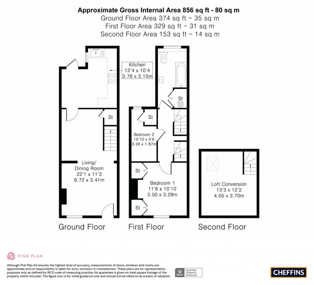 Floorplans For All Saints Road, Newmarket