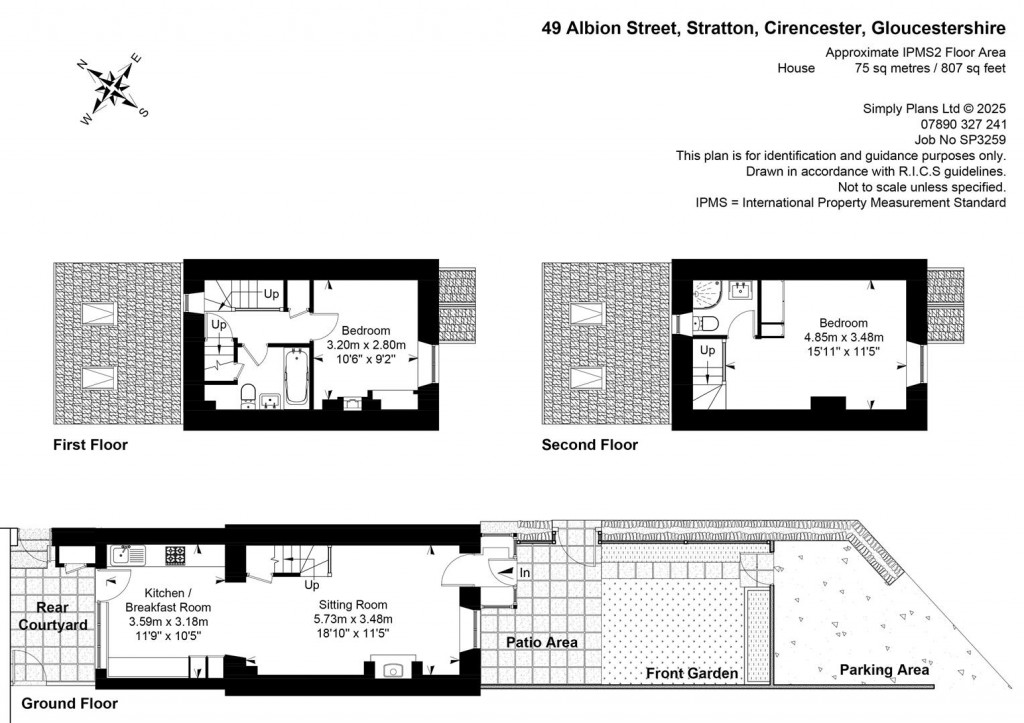 Floorplans For Albion Street, Stratton, Cirencester