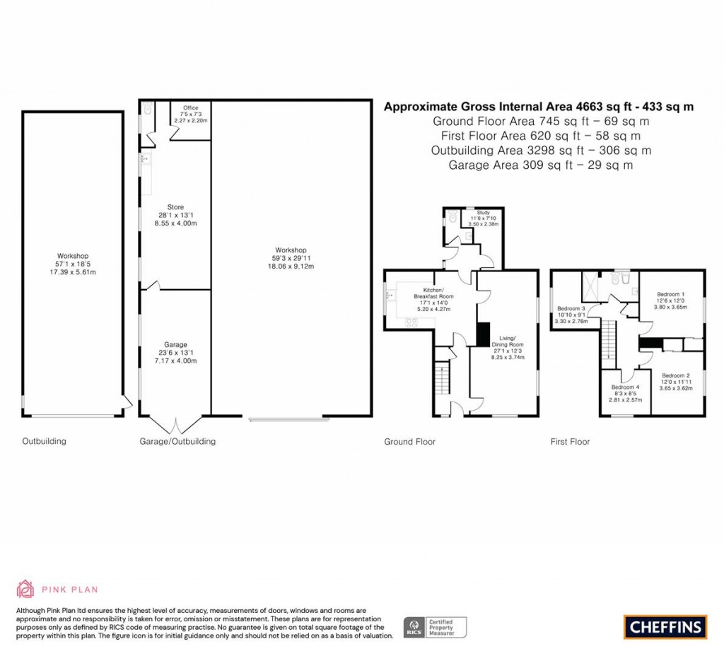 Floorplans For Barrington Road, Shepreth, Royston