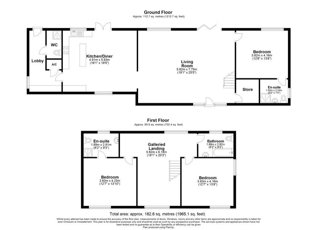 Floorplans For Lower Bagber, Sturminster Newton