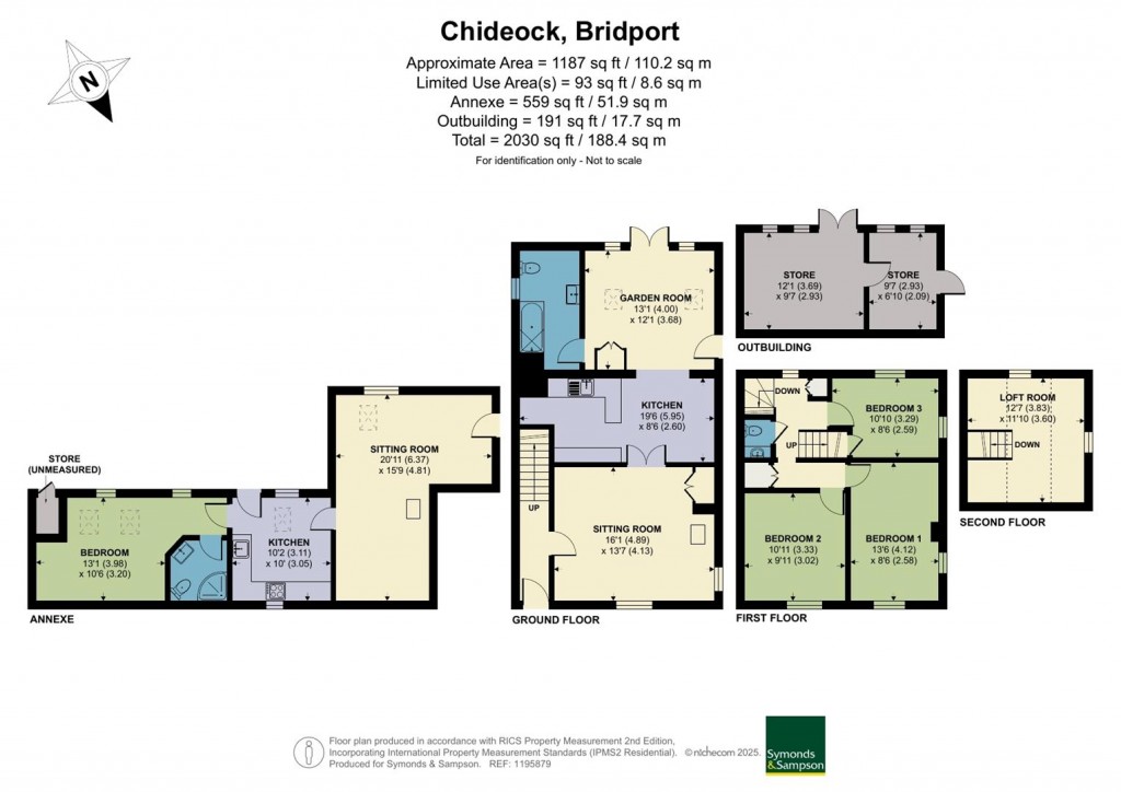 Floorplans For Chideock, Bridport