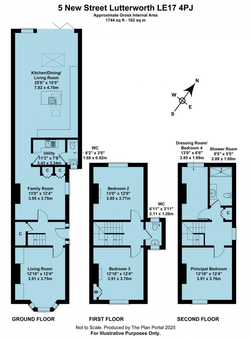 Floorplans For New Street, Lutterworth, LE17