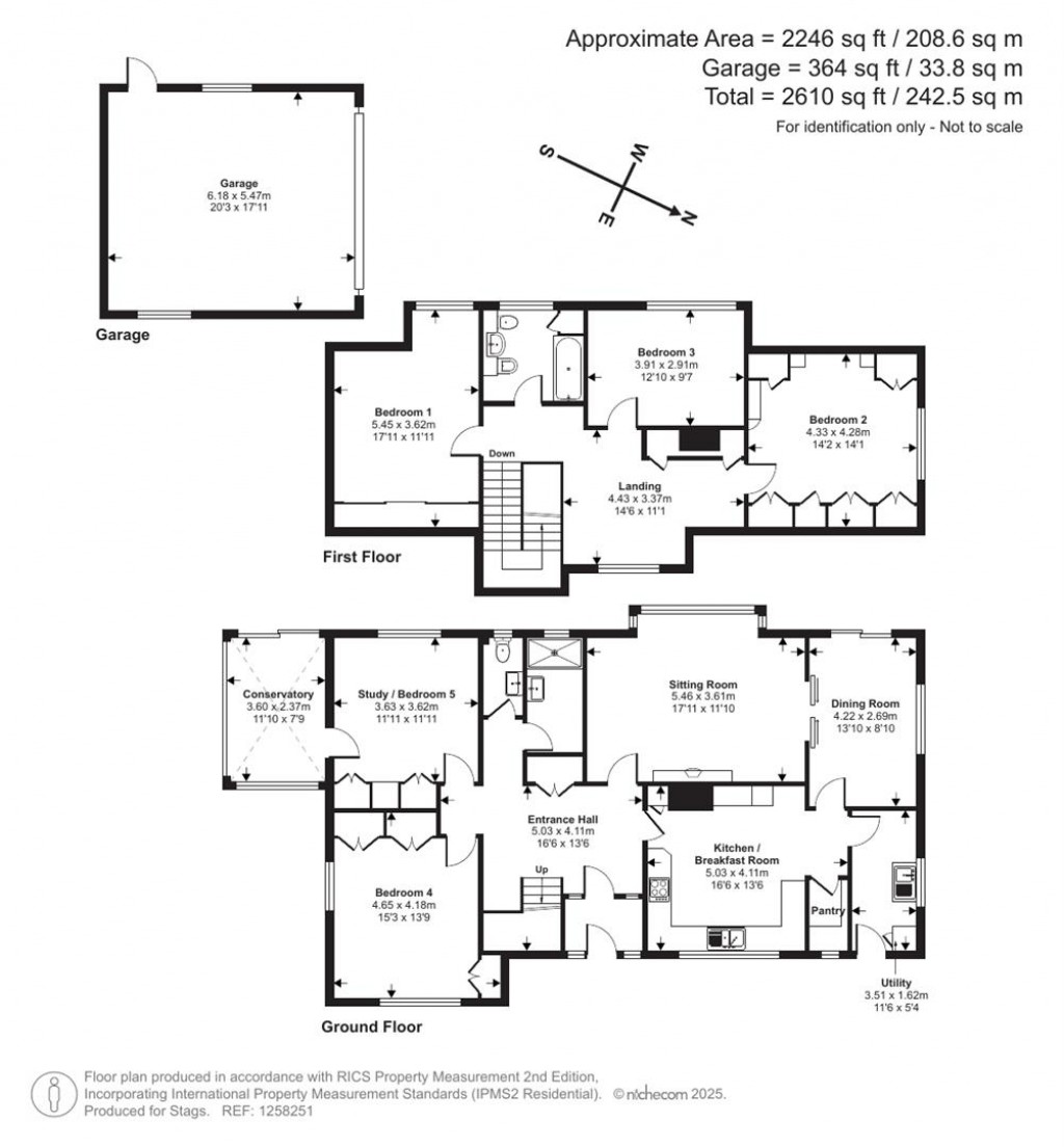 Floorplans For Church Lane, Bicknoller, Taunton