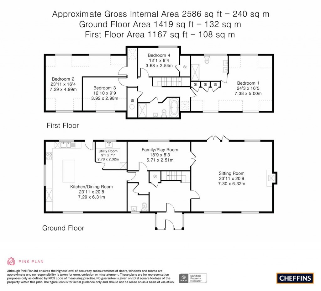 Floorplans For North Road, Abington