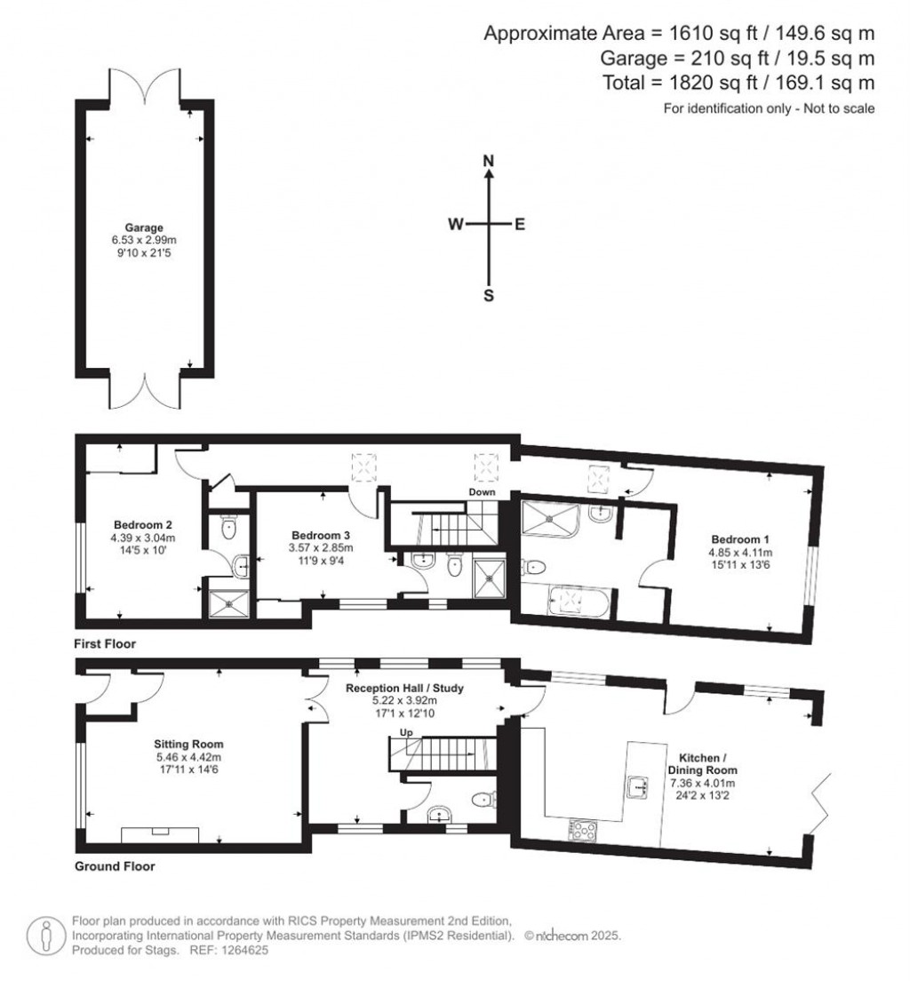 Floorplans For 9 Vicarage Street, Tintinhull, Yeovil