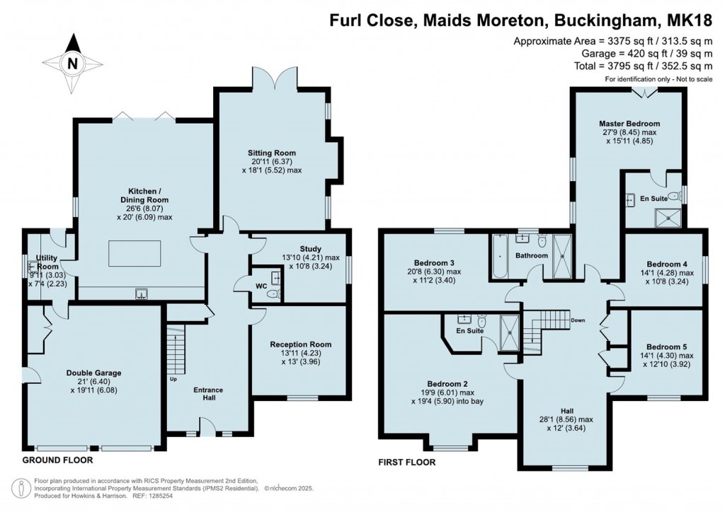 Floorplans For Furl Close, Towcester Road, Maids Moreton, MK18