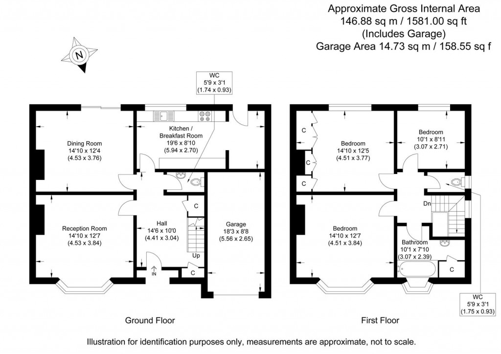 Floorplans For Summerhill Road, Saffron Walden
