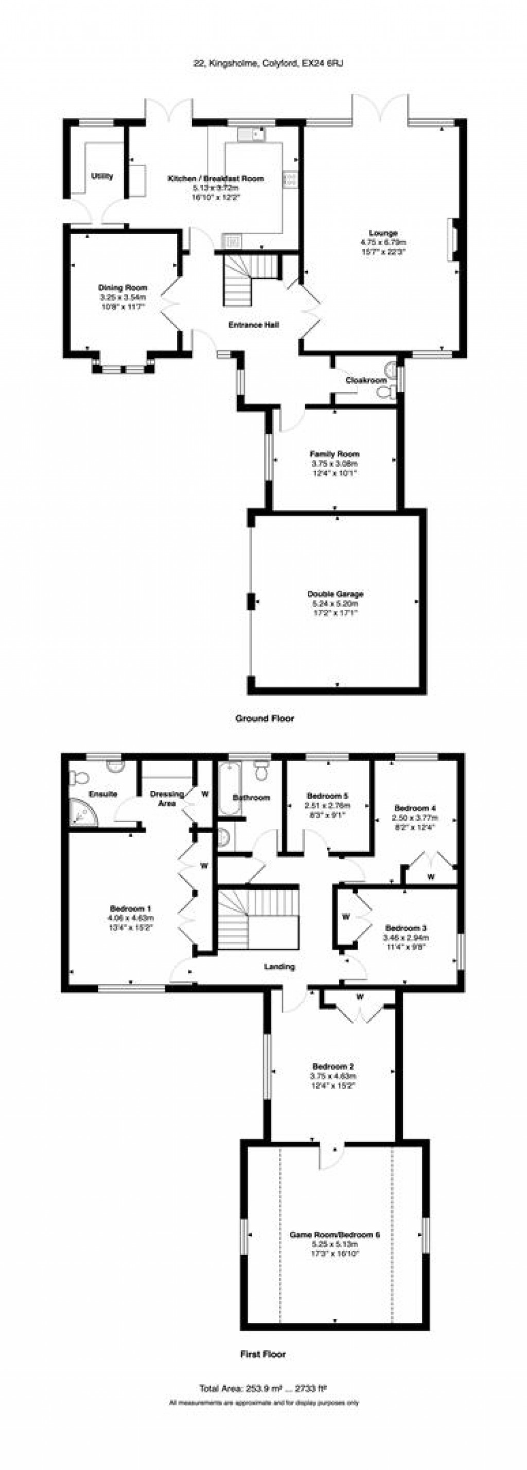 Floorplans For Kingsholme, Colyford, Colyton