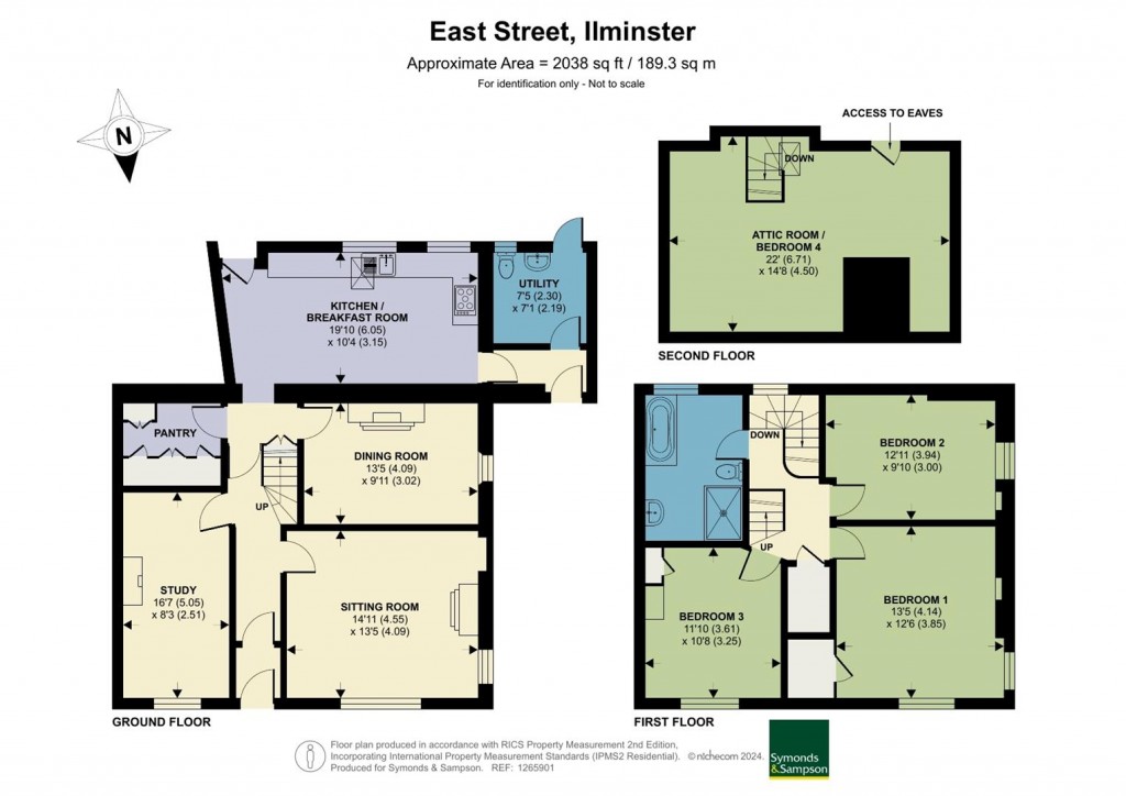 Floorplans For East Street, Ilminster, Somerset