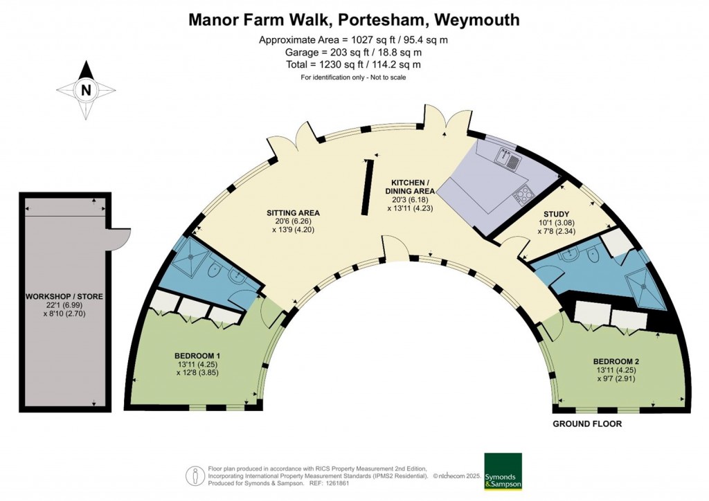 Floorplans For Manor Farm Walk, Portesham, Weymouth