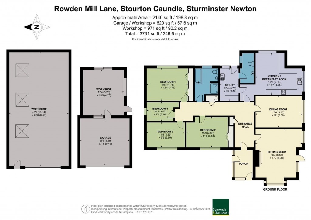 Floorplans For Rowden Mill Lane, Stourton Caundle, Sturminster Newton