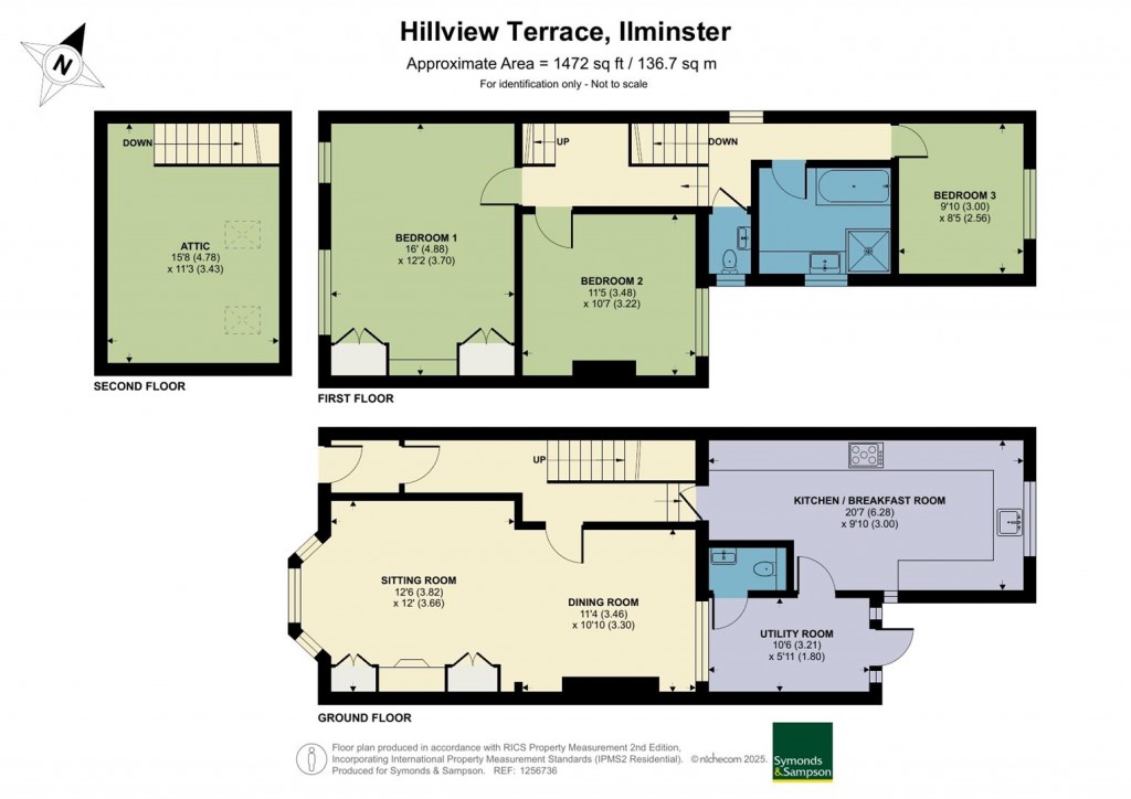 Floorplans For Hillview Terrace, Ilminster, Somerset