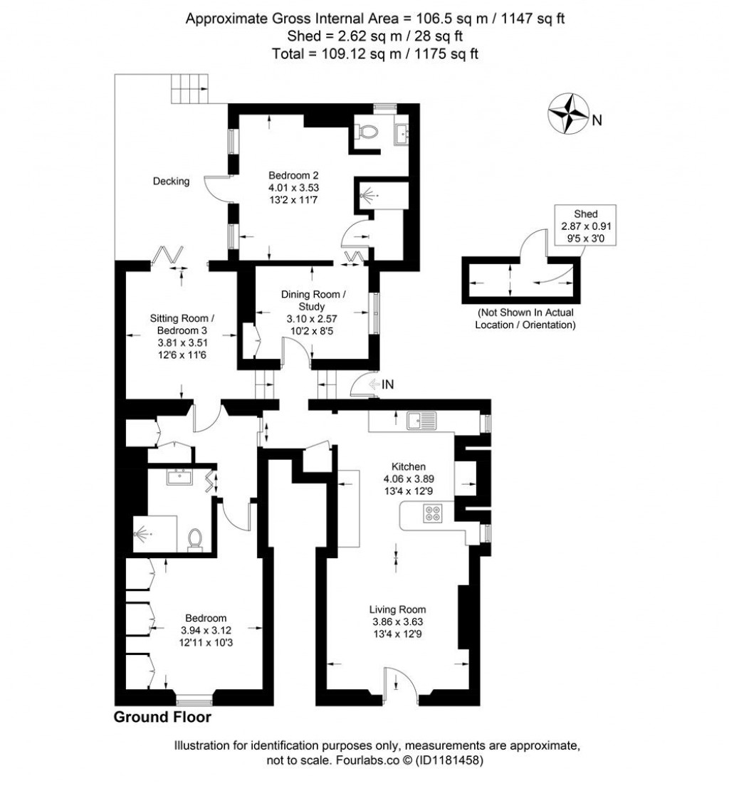 Floorplans For Bay View, Torcross, Kingsbridge