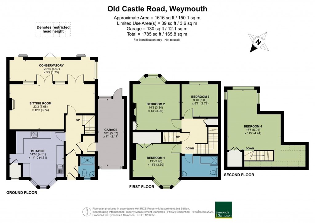 Floorplans For Old Castle Road, Weymouth