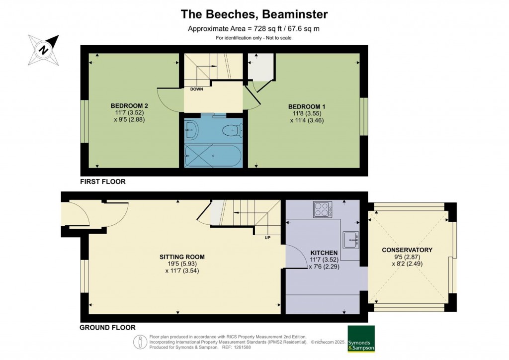 Floorplans For The Beeches, Beaminster, Dorset
